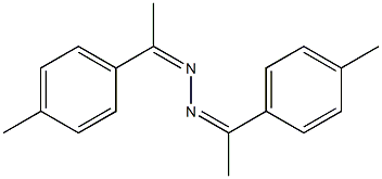 1,2-di[1-(4-methylphenyl)ethylidene]hydrazine Struktur