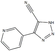 4-(3-pyridinyl)-1H-1,2,3-triazole-5-carbonitrile Struktur