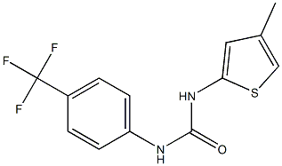 N-(4-methyl-2-thienyl)-N'-[4-(trifluoromethyl)phenyl]urea Struktur