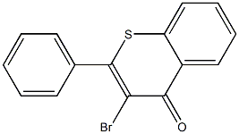 3-bromo-2-phenyl-4H-1-benzothiin-4-one Struktur