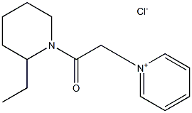 1-[2-(2-ethylpiperidino)-2-oxoethyl]pyridinium chloride Struktur