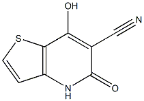 7-hydroxy-5-oxo-4,5-dihydrothieno[3,2-b]pyridine-6-carbonitrile Struktur