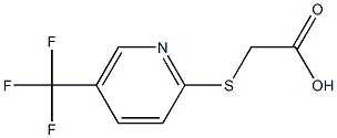 2-{[5-(trifluoromethyl)-2-pyridyl]thio}acetic acid Struktur