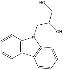 3-(9H-carbazol-9-yl)propane-1,2-diol Struktur