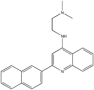 N1,N1-dimethyl-N2-[2-(2-naphthyl)-4-quinolyl]ethane-1,2-diamine Struktur