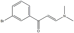 1-(3-bromophenyl)-3-(dimethylamino)prop-2-en-1-one Struktur