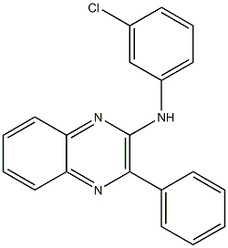 N2-(3-chlorophenyl)-3-phenylquinoxalin-2-amine Struktur