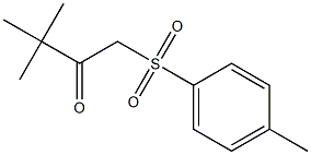 3,3-dimethyl-1-[(4-methylphenyl)sulfonyl]-2-butanone Struktur