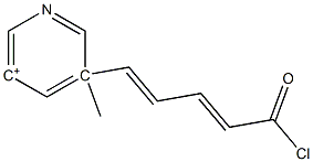 3-methyl-5-pyridinium-3-ylpenta-2,4-dienoic acid chloride Struktur