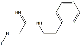 N1-[2-(4-pyridyl)ethyl]ethanimidamide hydroiodide Struktur