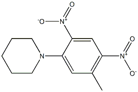 1-(5-methyl-2,4-dinitrophenyl)piperidine Struktur