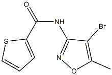 N2-(4-bromo-5-methylisoxazol-3-yl)thiophene-2-carboxamide Struktur