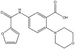 5-[(2-furylcarbonyl)amino]-2-morpholinobenzoic acid Struktur