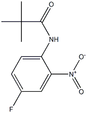 N1-(4-fluoro-2-nitrophenyl)-2,2-dimethylpropanamide Struktur