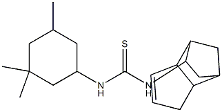 N-tricyclo[5.2.1.0~2,6~]dec-4-en-8-yl-N'-(3,3,5-trimethylcyclohexyl)thiourea Struktur