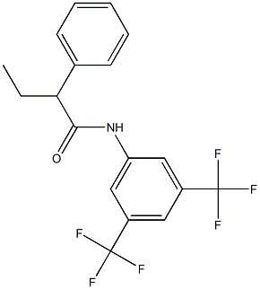 N1-[3,5-di(trifluoromethyl)phenyl]-2-phenylbutanamide Struktur