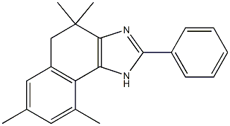 4,4,7,9-tetramethyl-2-phenyl-4,5-dihydro-1H-naphtho[1,2-d]imidazole Struktur