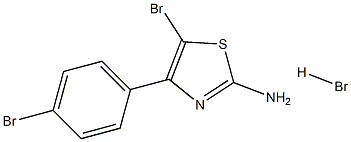 5-bromo-4-(4-bromophenyl)-1,3-thiazol-2-amine hydrobromide Struktur