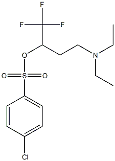 3-(diethylamino)-1-(trifluoromethyl)propyl 4-chlorobenzene-1-sulfonate Struktur