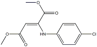 dimethyl 2-(4-chloroanilino)but-2-enedioate Struktur