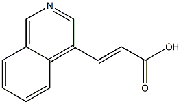 (E)-3-(4-isoquinolinyl)-2-propenoic acid Struktur