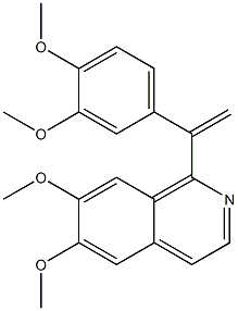 1-[1-(3,4-dimethoxyphenyl)vinyl]-6,7-dimethoxyisoquinoline Struktur