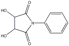 3,4-dihydroxy-1-phenylpyrrolidine-2,5-dione Struktur