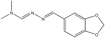 N'-(1,3-benzodioxol-5-ylmethylidene)-N,N-dimethylhydrazonoformamide Struktur