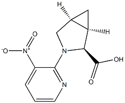 (1R,2S,5S)-3-(3-nitro-2-pyridinyl)-3-azabicyclo[3.1.0]hexane-2-carboxylic acid Struktur