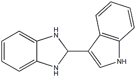 2-(1H-indol-3-yl)-2,3-dihydro-1H-benzo[d]imidazole Struktur