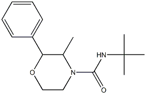 N4-(tert-butyl)-3-methyl-2-phenylmorpholine-4-carboxamide Struktur