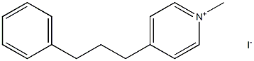 1-methyl-4-(3-phenylpropyl)pyridinium iodide Struktur