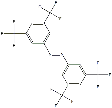 1,2-di[3,5-di(trifluoromethyl)phenyl]diaz-1-ene Struktur