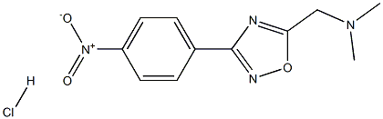 N,N-dimethyl-N-{[3-(4-nitrophenyl)-1,2,4-oxadiazol-5-yl]methyl}amine hydrochloride Struktur