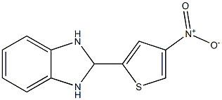 2-(4-nitro-2-thienyl)-2,3-dihydro-1H-benzo[d]imidazole Struktur