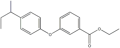 ethyl 3-[4-(sec-butyl)phenoxy]benzenecarboxylate Struktur