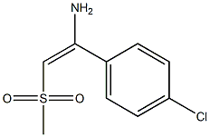 1-(4-chlorophenyl)-2-(methylsulfonyl)eth-1-en-1-amine Struktur