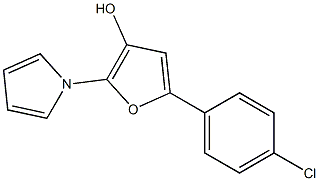 5-(4-chlorophenyl)-2-(1H-pyrrol-1-yl)-3-furanol Struktur