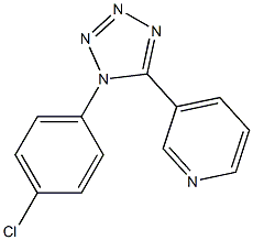 3-[1-(4-chlorophenyl)-1H-1,2,3,4-tetraazol-5-yl]pyridine Struktur