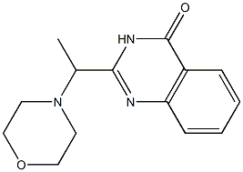 2-(1-morpholinoethyl)-4(3H)-quinazolinone Struktur