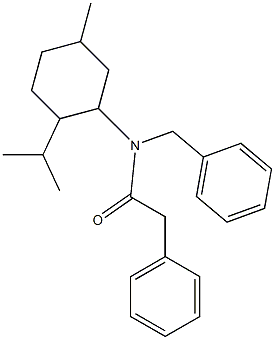 N1-benzyl-N1-(2-isopropyl-5-methylcyclohexyl)-2-phenylacetamide Struktur