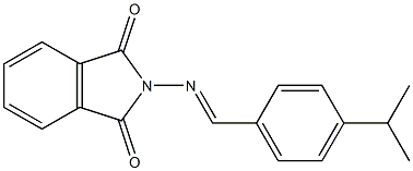 2-[(4-isopropylbenzylidene)amino]isoindoline-1,3-dione Struktur