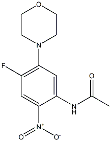 N1-(4-fluoro-5-morpholino-2-nitrophenyl)acetamide Structure