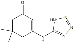 5,5-dimethyl-3-(1H-1,2,3,4-tetraazol-5-ylamino)-2-cyclohexen-1-one Struktur