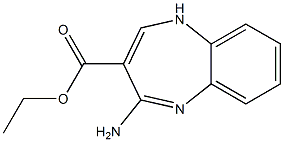 ethyl 4-amino-1H-1,5-benzodiazepine-3-carboxylate Struktur