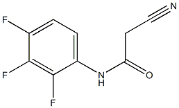 N1-(2,3,4-trifluorophenyl)-2-cyanoacetamide Struktur