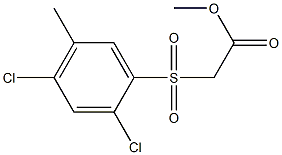 methyl 2-[(2,4-dichloro-5-methylphenyl)sulfonyl]acetate Struktur