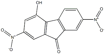 4-hydroxy-2,7-dinitro-9H-fluoren-9-one Struktur