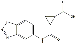 2-[(1,2,3-benzothiadiazol-5-ylamino)carbonyl]cyclopropanecarboxylic acid Struktur