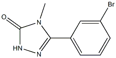 5-(3-bromophenyl)-4-methyl-2,4-dihydro-3H-1,2,4-triazol-3-one Struktur